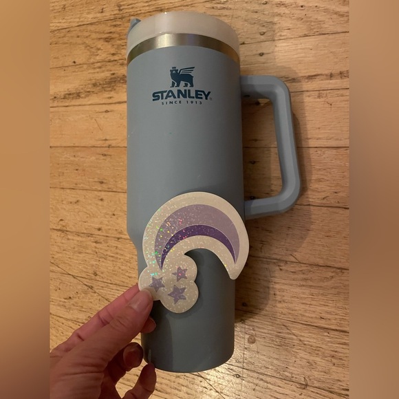 Stanley Blue Tumbler with Handle Accent - Picture 2 of 7